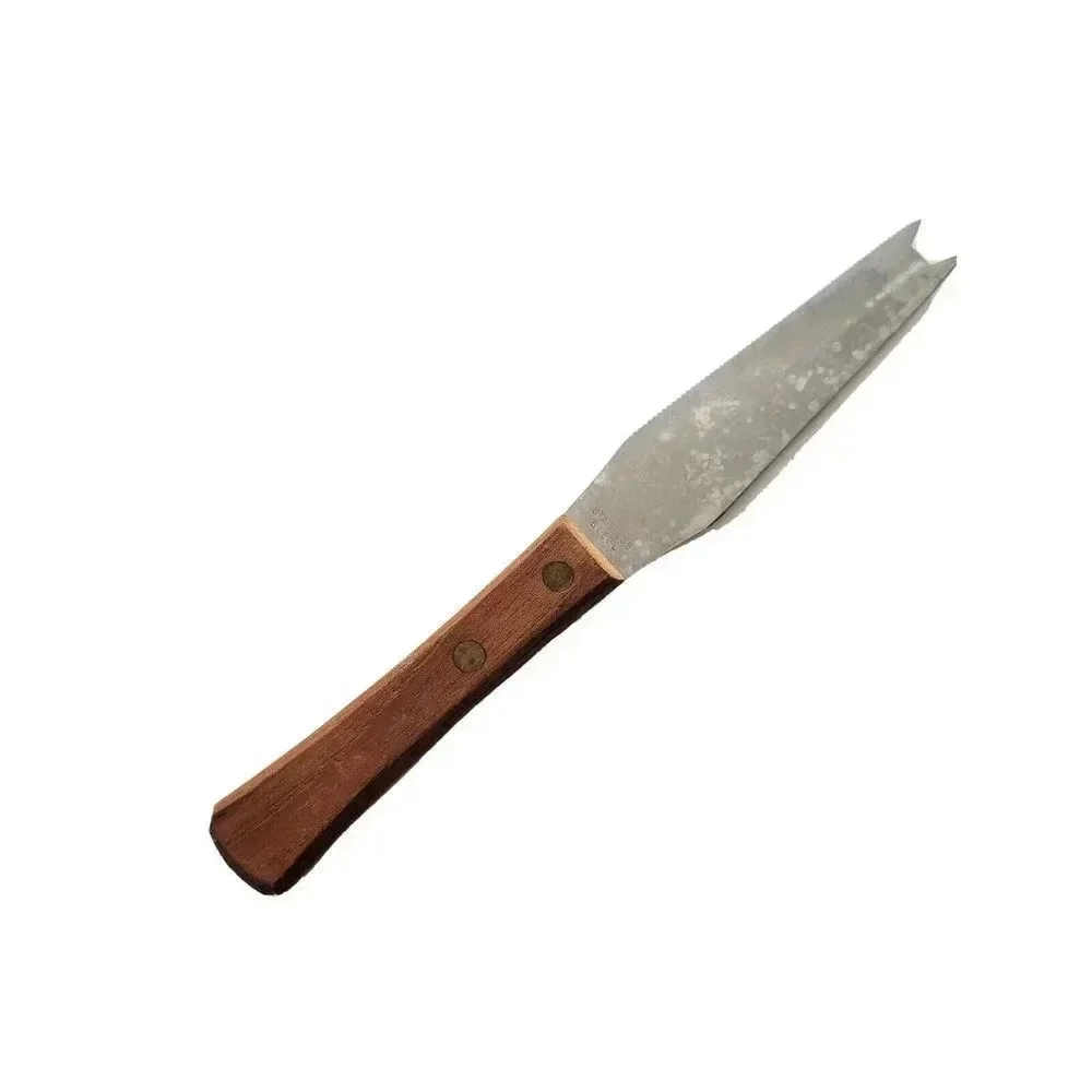 Cheese Knife Wood Handle Stainless Charcuterie Vintage Mid Century Modern 7 1/2